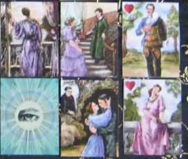 6 card Marriage Spread featuring Gipsy cards